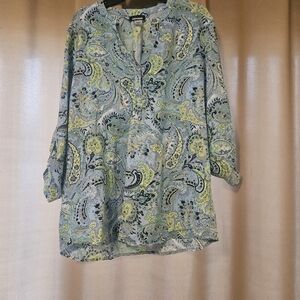 Basic Editions Multicolor Paisley Blouse